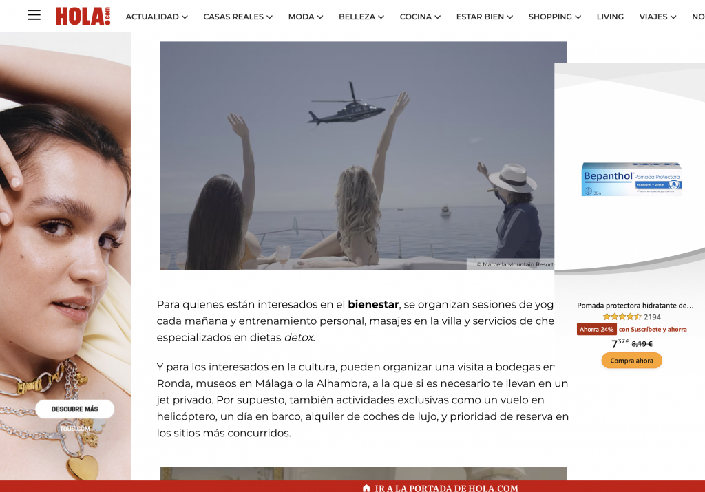 Revista Hola-Viajes-Luis-Ponce-Marbella Mountain Resorts